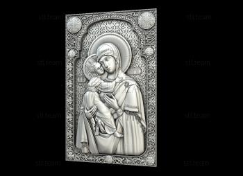 3D model Vladimirskaya Mother of God (STL)